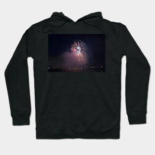 Fireworks competition at night Hoodie